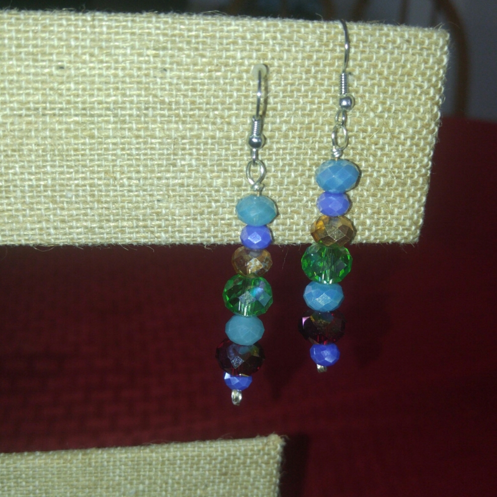 💲Sale! 3 For $10! Beaded swarovski look earrings